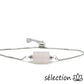 bracelet réglable argenté quarte rose selection-zen
