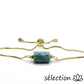 bracelet apatite réglable chaine dorée selection-zen