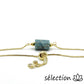bracelet chaine doré apatite réglable selection-zen