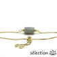 selection-zen bracelet réglable chaîne dorée labradorite