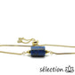 bracelet réglable doré lapis lazuli selection zen