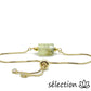 selection zen bracelet réglable doré prehnite