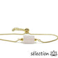 selection-zen bracelet réglable doré quartz rose