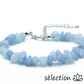 bracelet réglable argenté aigue marine pierres irrégulières selection-zen
