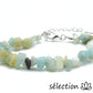 bracelet amazonite réglable argenté pierres irrégulières selection zen