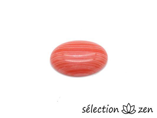 cabochon agate rose bande 18x25mm selection-zen