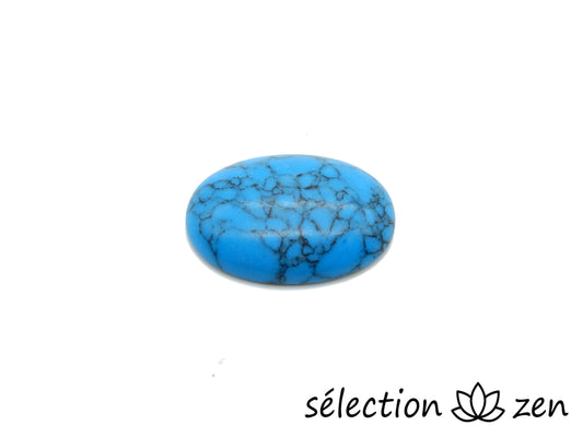 cabochon 18x25mm howlite bleue selection-zen