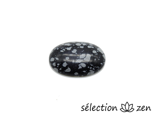 cabochon 18x25mm obsidienne flocon de neige selection-zen