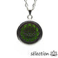 selection-zen collier fleur aromathérapie pour huiles essentielles ou parfum avec disque feutrine