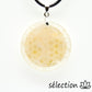 selection zen collier fleur de vie dorée cristal de roche