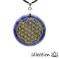 collier fleur de vie dorée lapis lazuli selection zen
