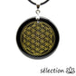 collier obsidienne fleur de vie dorée selection-zen