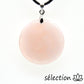 selection-zen collier quartz rose fleur de vie dorée