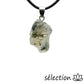 selection-zen collier avec pendentif minerai brut  agate indienne