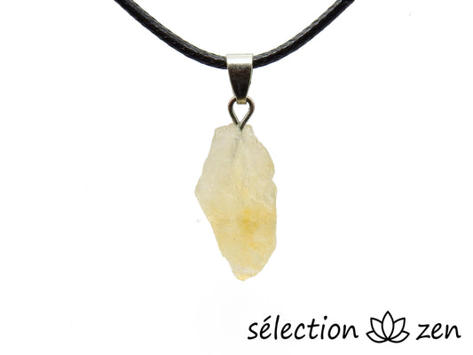 collier minerai brut citrine selection zen