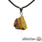 collier minerai brut œil de tigre jaune selection-zen