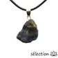 selection zen collier minerai brut oeil de tigre jaune