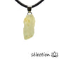 selection-zen collier avec pendentif prehnite minerai brut