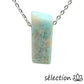 amazonite collier pierre sur chaîne argentée selection zen