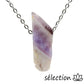 selection zen améthyste collier pierre sur chaine argentée