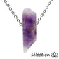 selection zen collier pierre sur chaîne argentée améthyste