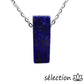 collier pierre sur chaîne argentée lapis lazuli selection-zen