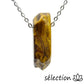 oeil de tigre jaune collier pierre sur chaîne argentée selection zen