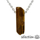 collier pierre sur chaîne argentée œil de tigre jaune selection-zen