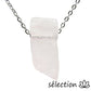selection zen collier pierre sur chaine argentée quartz rose