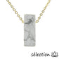 collier pierre sur chaine dorée howlite blanche selection-zen
