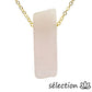 collier pierre sur chaine quartz rose selection-zen