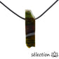 selection zen collier agate indienne pierre sur cordon