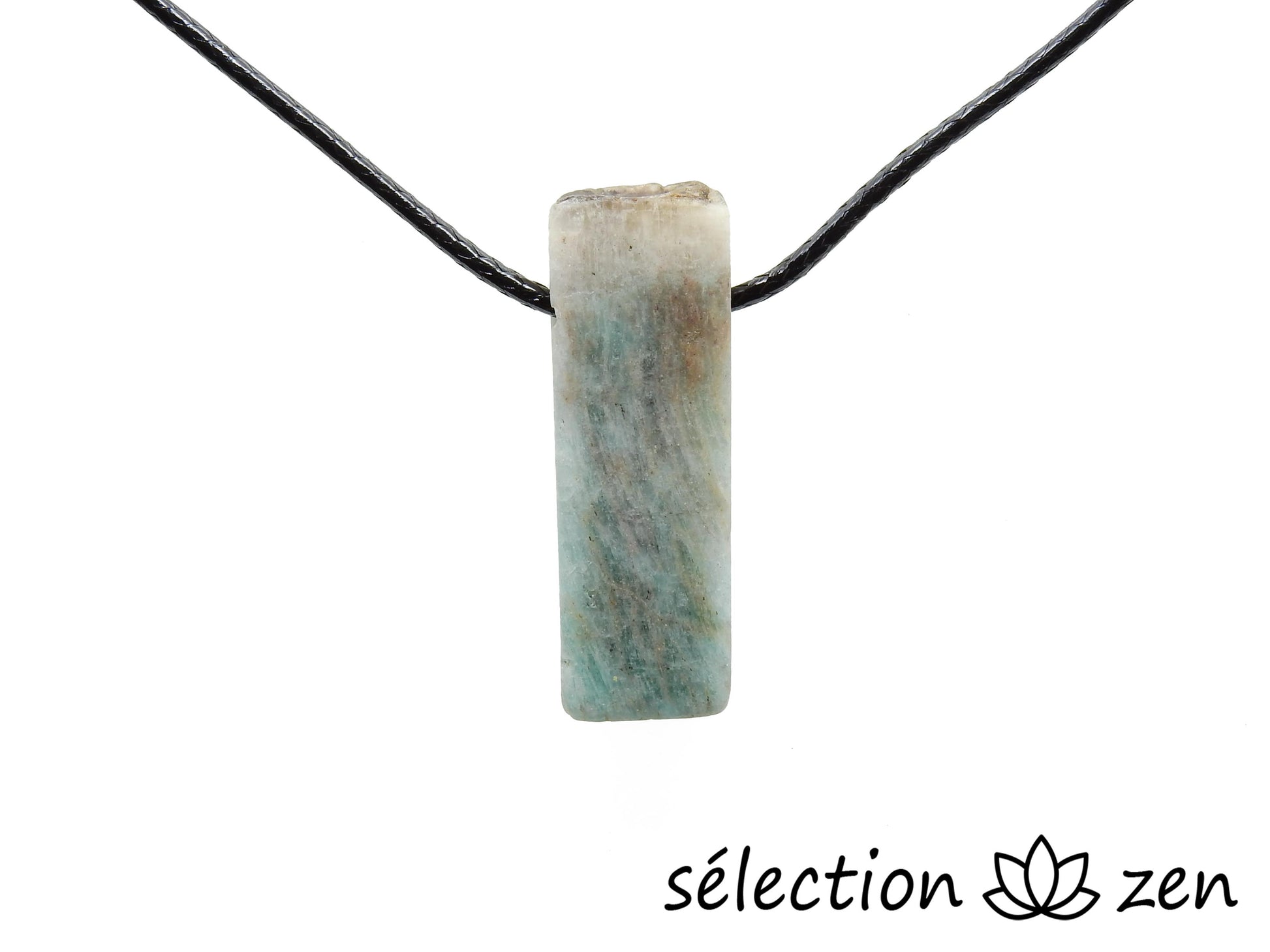 collier pierre sur cordon amazonite selection-zen