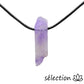 collier pierre sur cordon améthyste selection zen