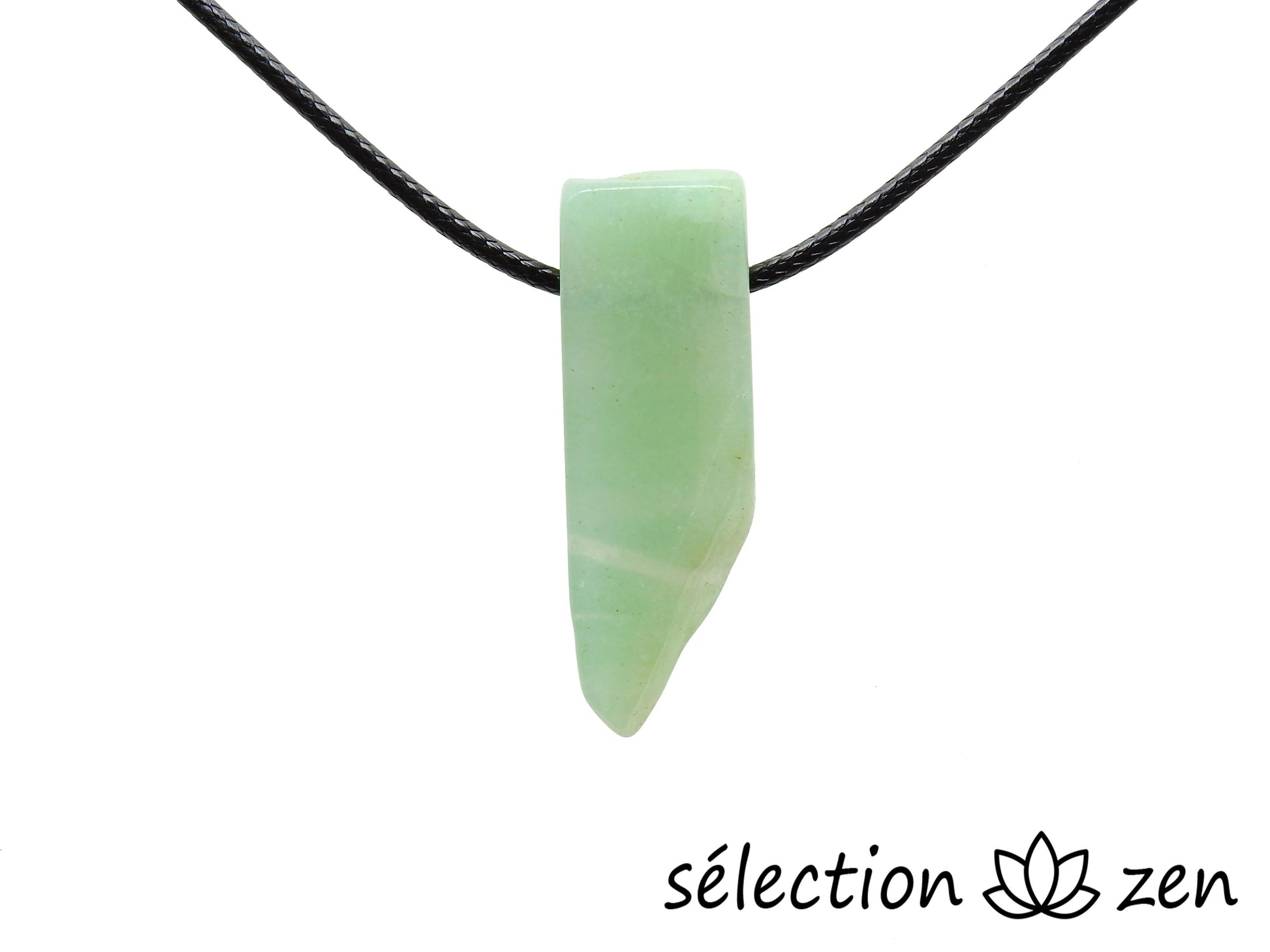collier pierre sur cordon aventurine selection-zen