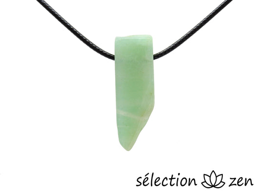 collier pierre sur cordon aventurine selection-zen