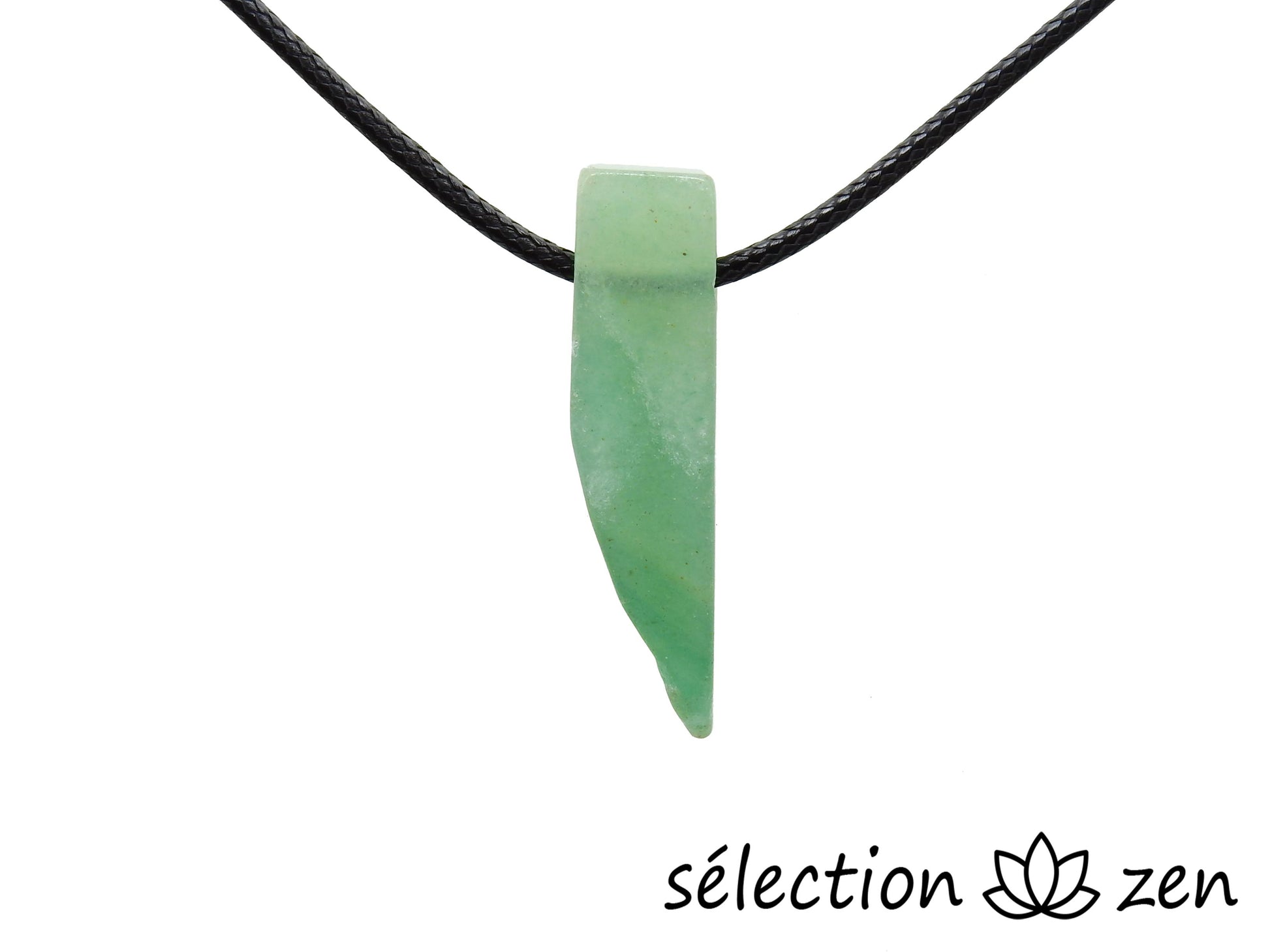 selection zen collier aventurine pierre sur cordon