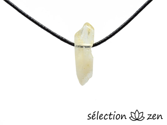 collier pierre sur cordon citrine selection-zen