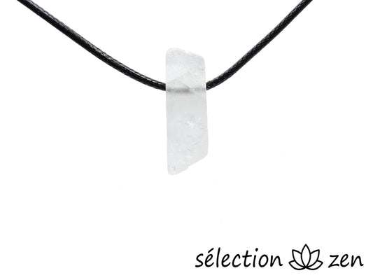 collier pierre sur cordon cristal de roche selection-zen