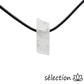 selection zen collier pierre sur cordon cristal de roche