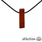 selection zen collier jaspe rouge pierre sur cordon