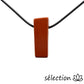 collier pierre sur cordon jaspe rouge selection-zen
