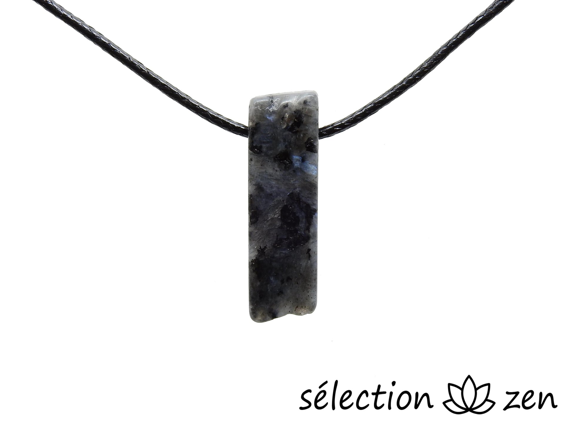 collier pierre sur cordon larvikite selection-zen