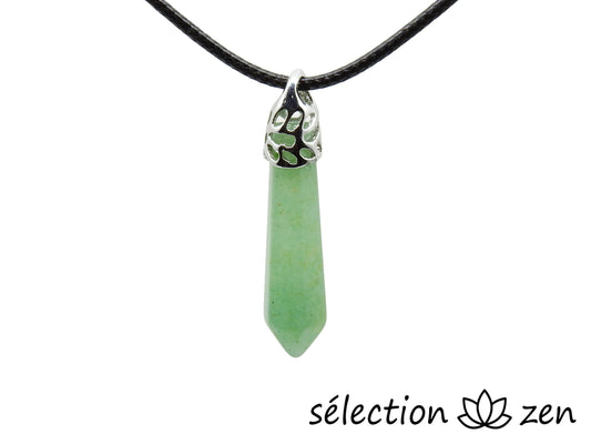 collier pointe longue aventurine selection-zen