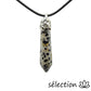 collier pointe longue jaspe dalmatien selection-zen