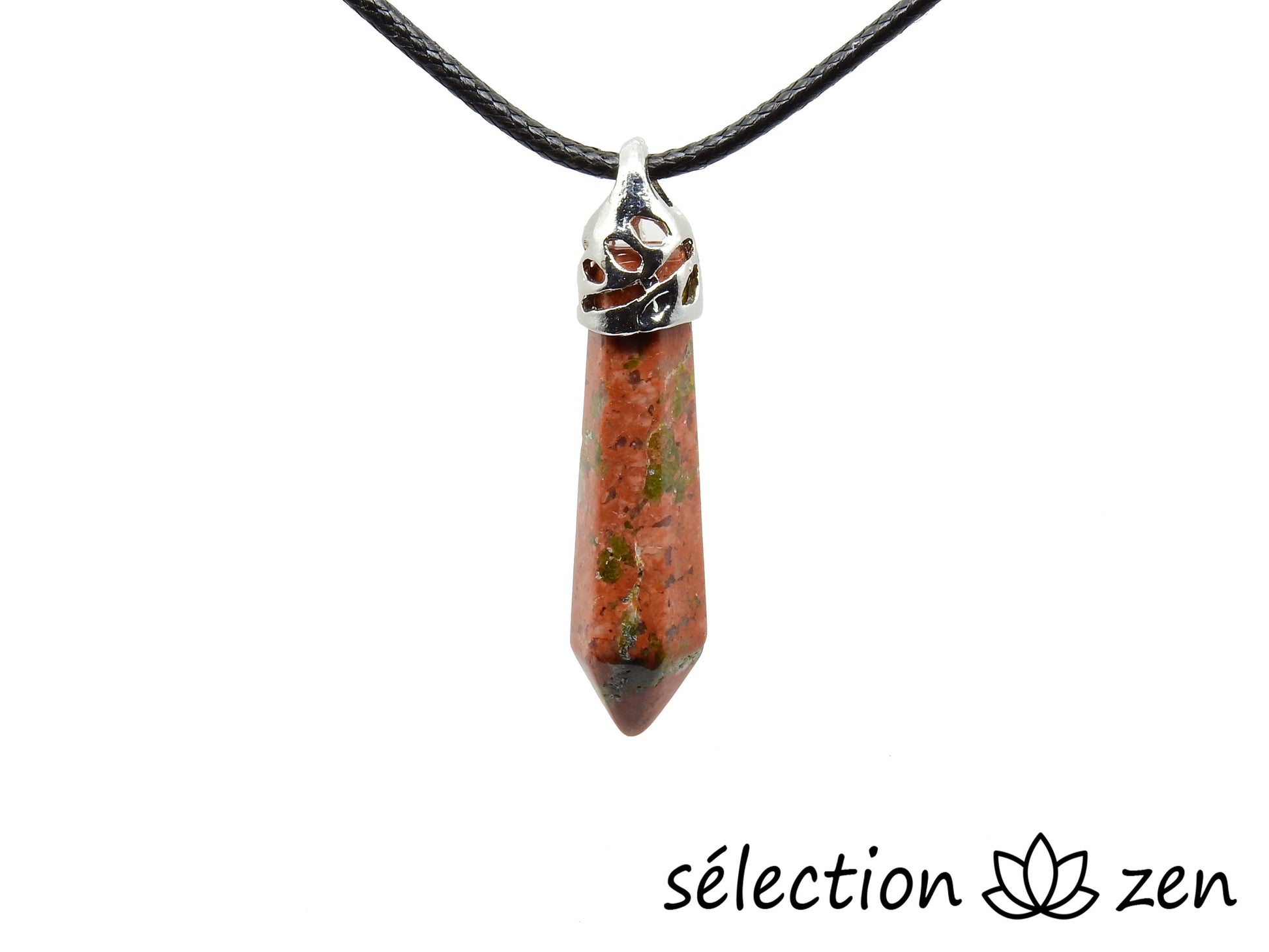 selection zen collier unakite pointe longue 