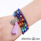 selection zen mala améthyste 6mm 7 chakras 