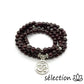 mala 6mm grenat avec médaillon om selection zen