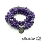 selection zen mala améthyste avec médaillon lotus 