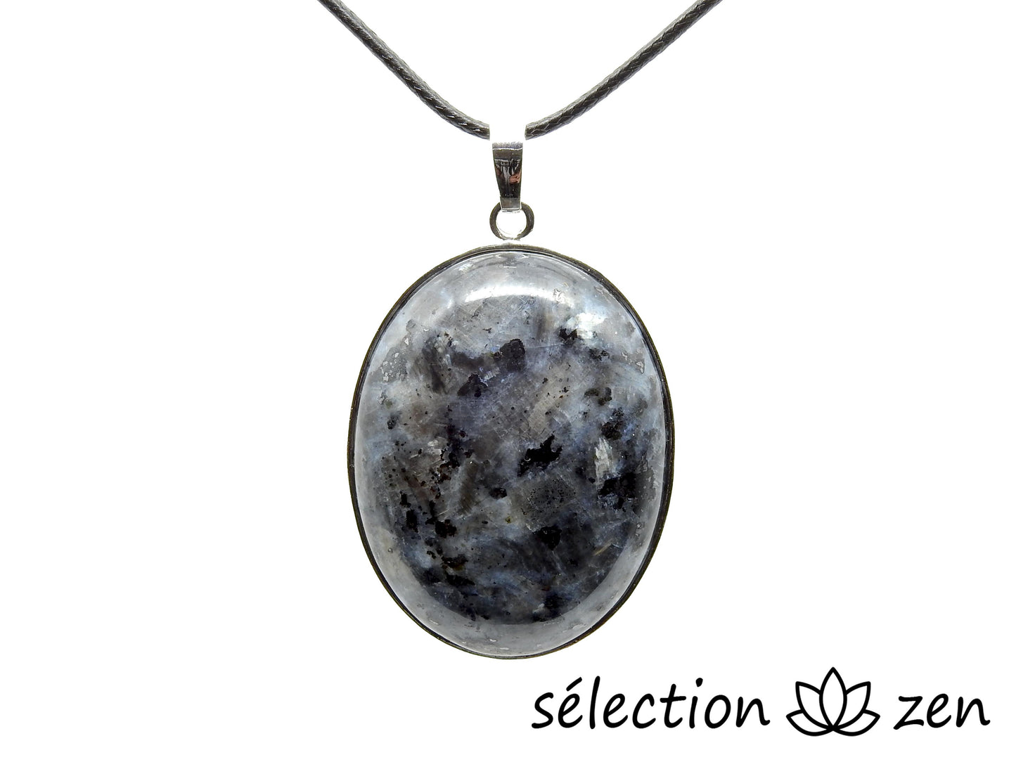 pendentif ovale larvikite 30x40mm selection-zen